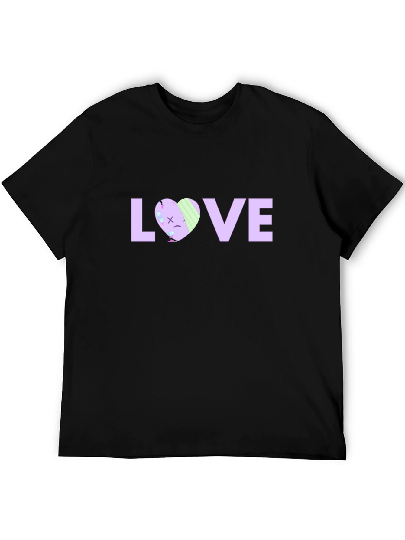 LOVE Graphic Print Black T-Shirt