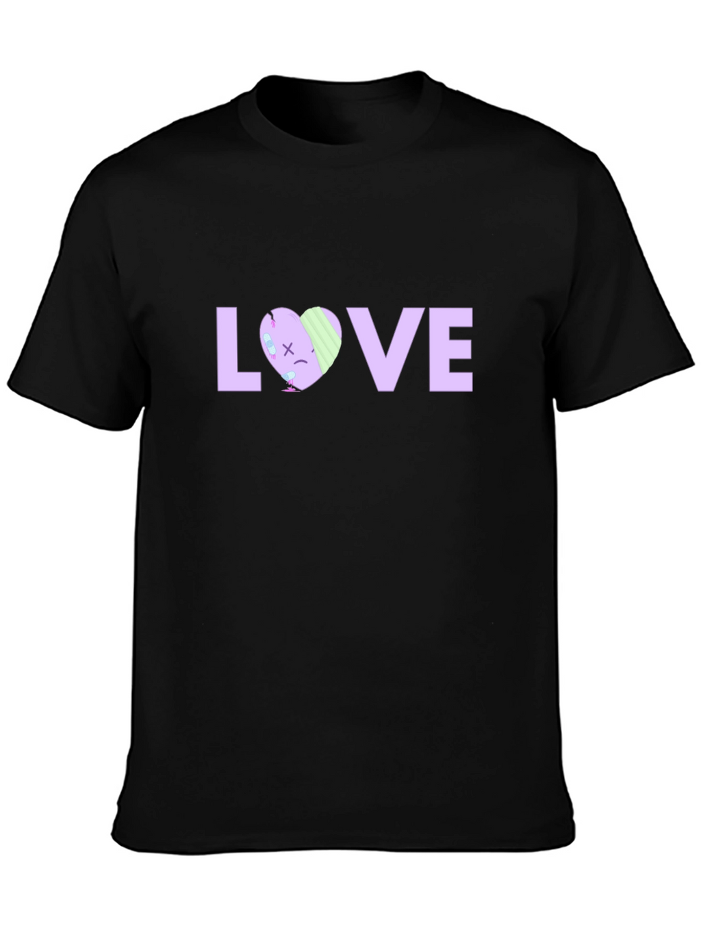 LOVE Graphic Print Black T-Shirt