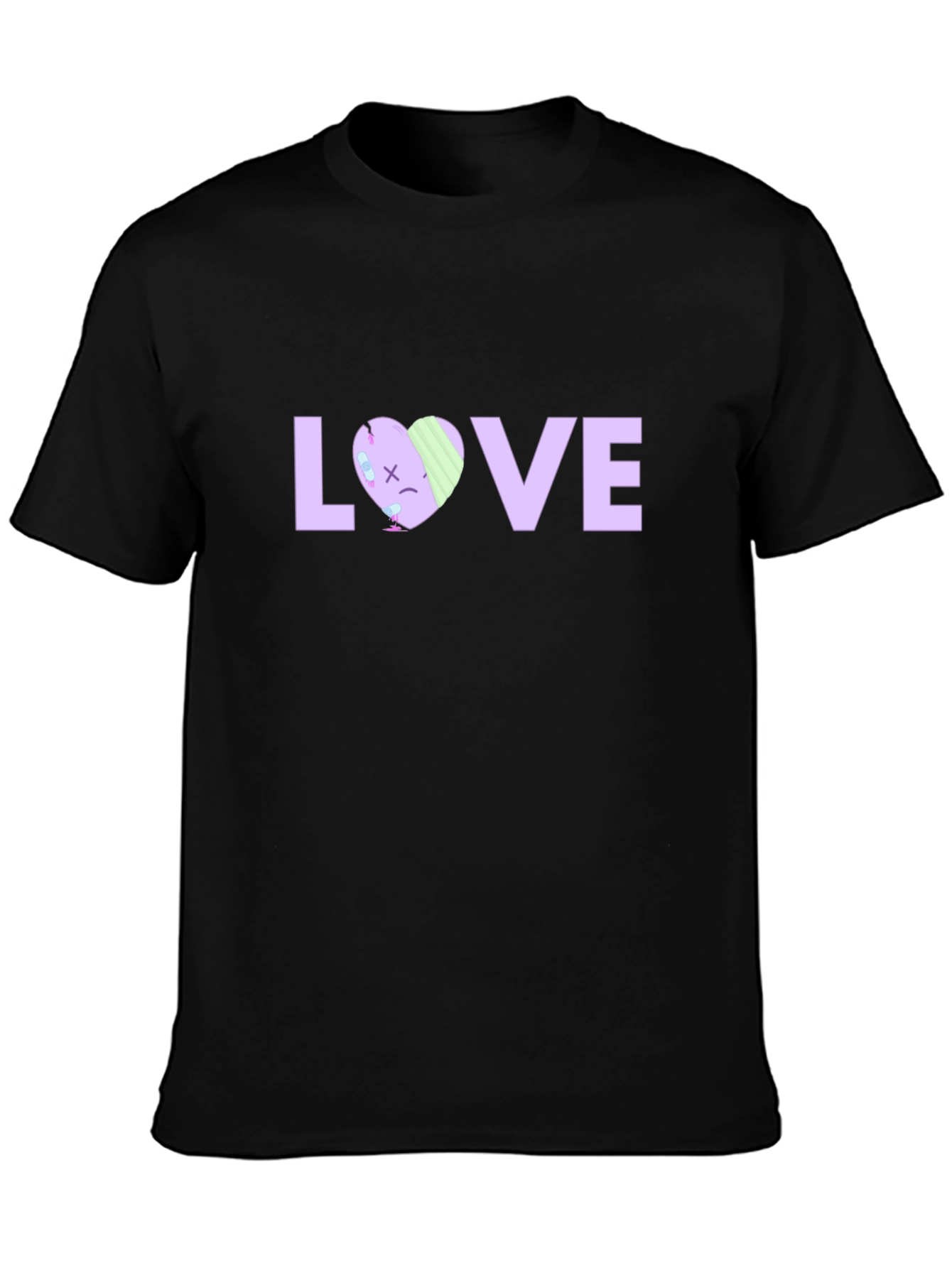 LOVE Graphic Print Black T-Shirt
