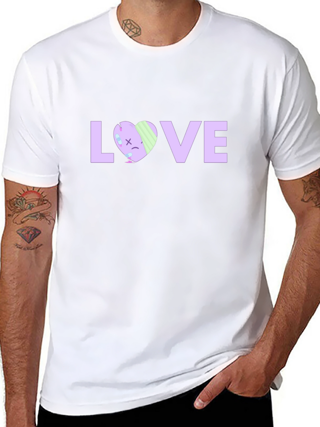 LOVE Graphic Print Black T-Shirt