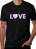 LOVE Graphic Print Black T-Shirt