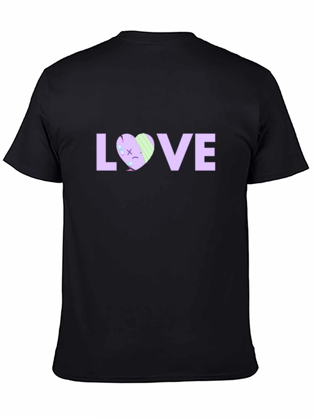 LOVE Graphic Print Black T-Shirt