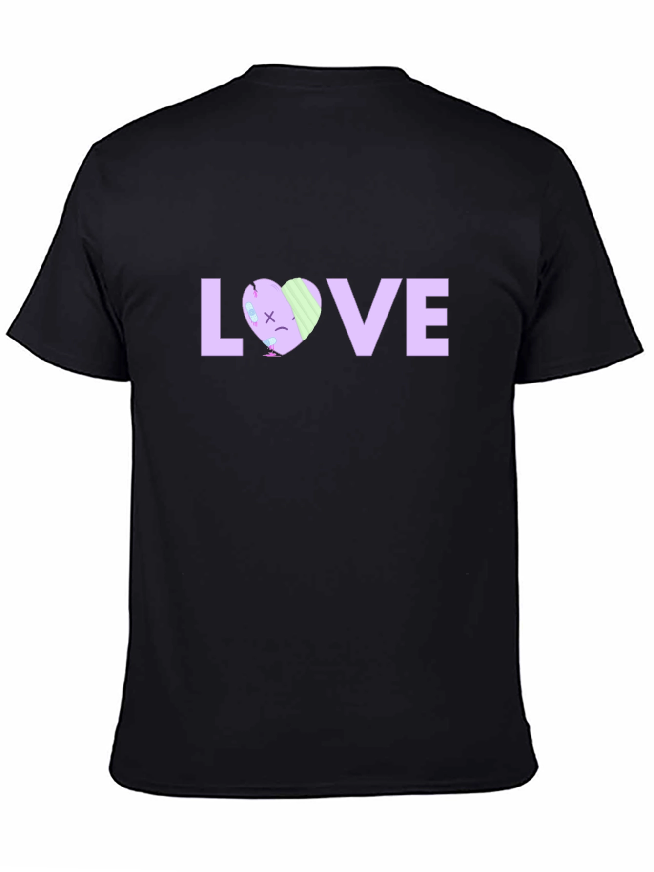 LOVE Graphic Print Black T-Shirt