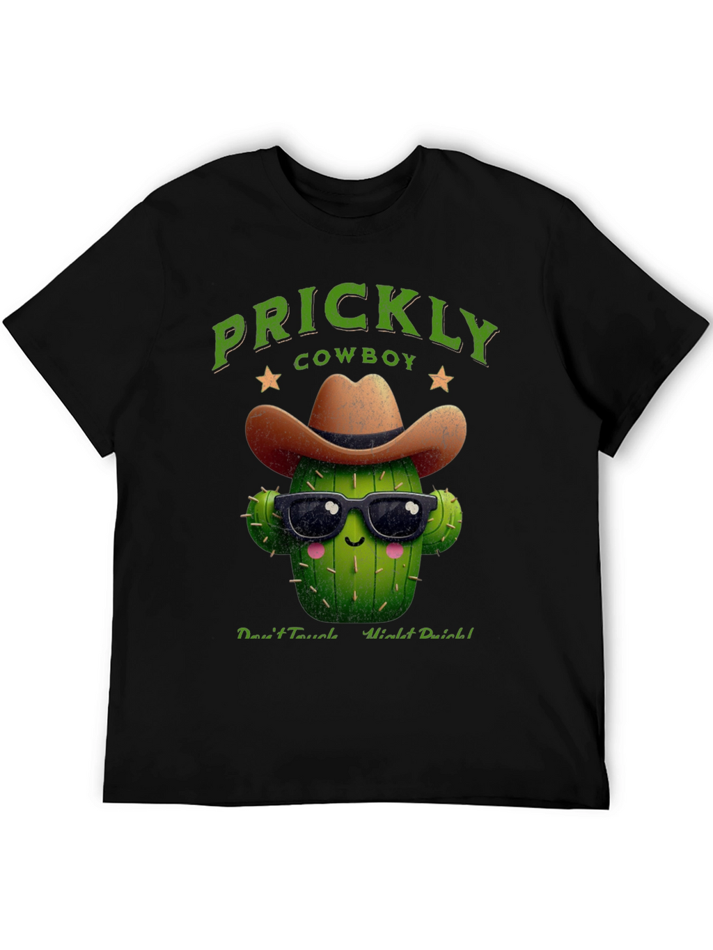 Prickly Cowboy Cactus Graphic T-Shirt