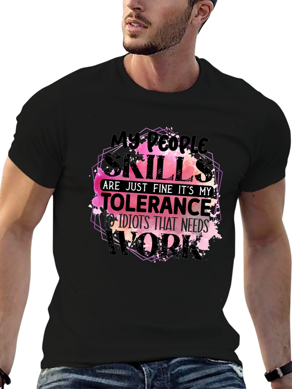 My People Skills T-Shirt Funny Sarcastic Tee
