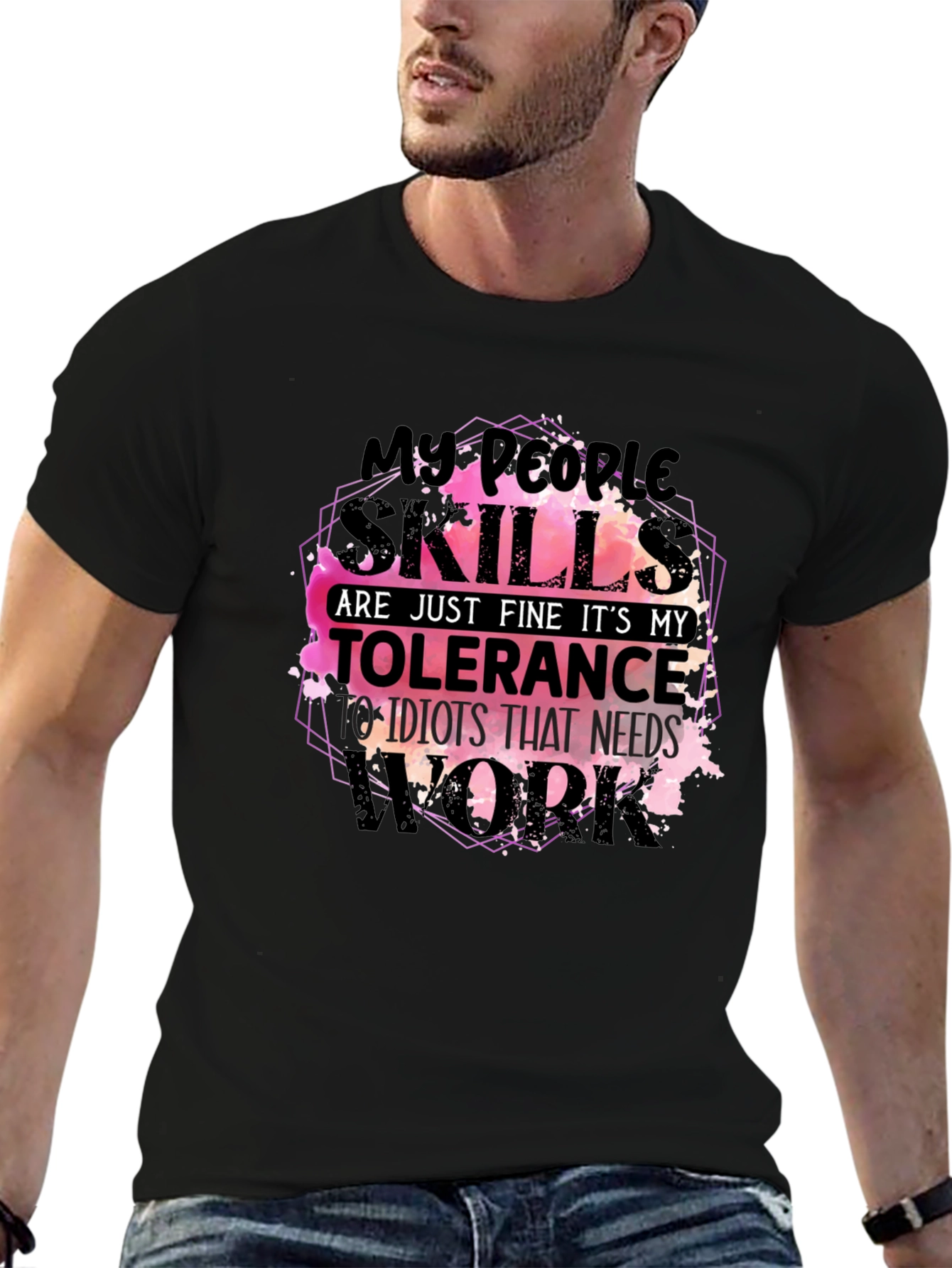 My People Skills T-Shirt Funny Sarcastic Tee
