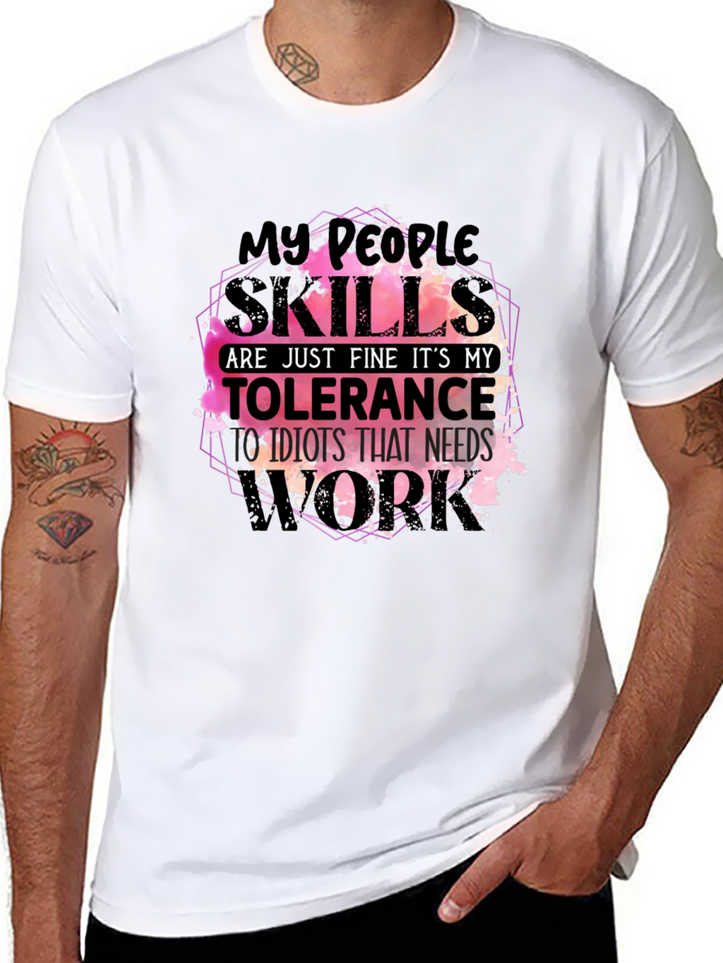 My People Skills T-Shirt Funny Sarcastic Tee