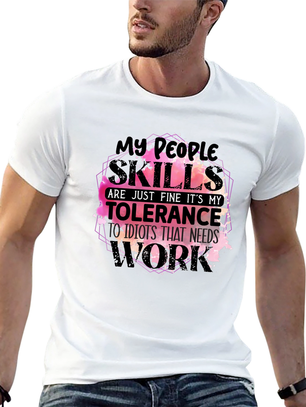 My People Skills T-Shirt Funny Sarcastic Tee