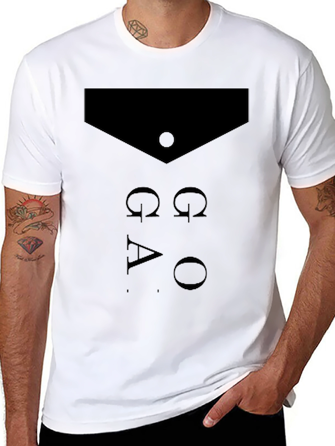 Omega Alpha Omega T-Shirt - Mens Black Graphic Tee