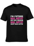 Tattooed Nail Artist Funny T-Shirt