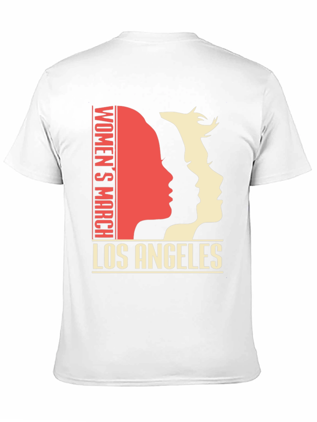 Womens March Los Angeles Graphic Tee - Black