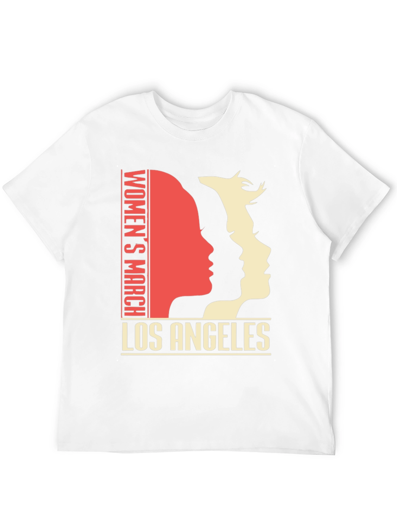 Womens March Los Angeles Graphic Tee - Black