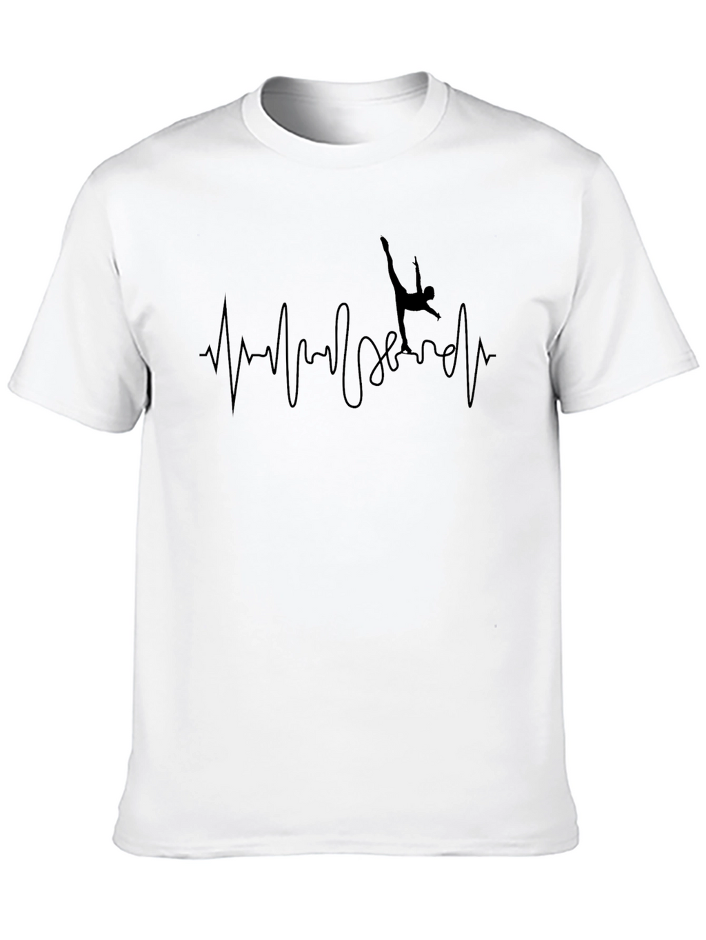 Gymnastics Heartbeat Black T-Shirt