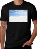Beach Scene Black Tee - Coastal Vibes