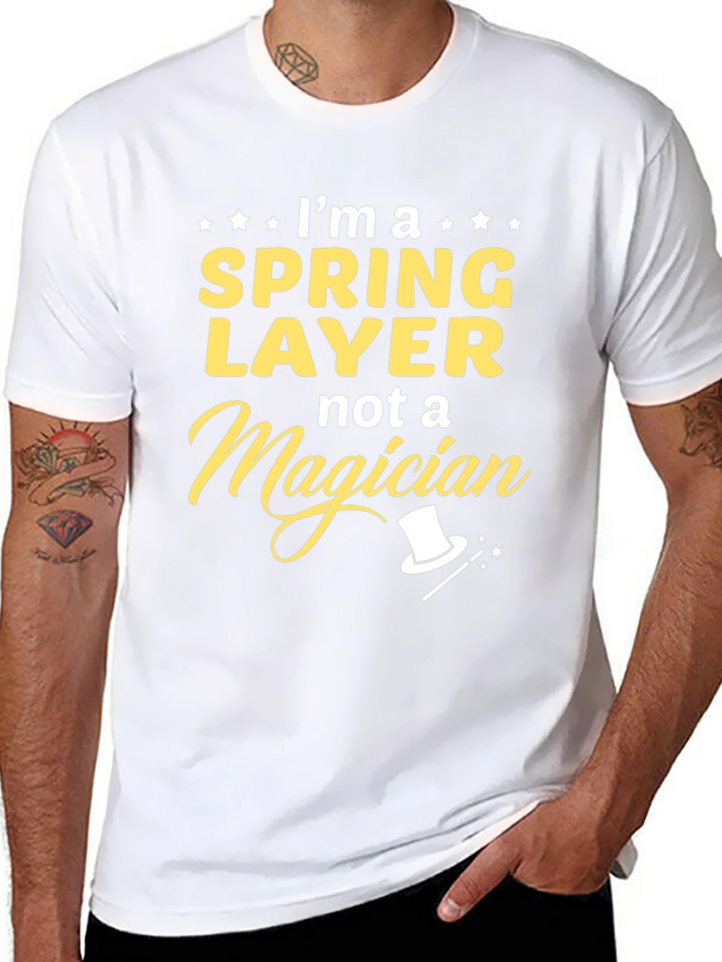 Spring Layer T-Shirt - Not a Magician Funny Tee