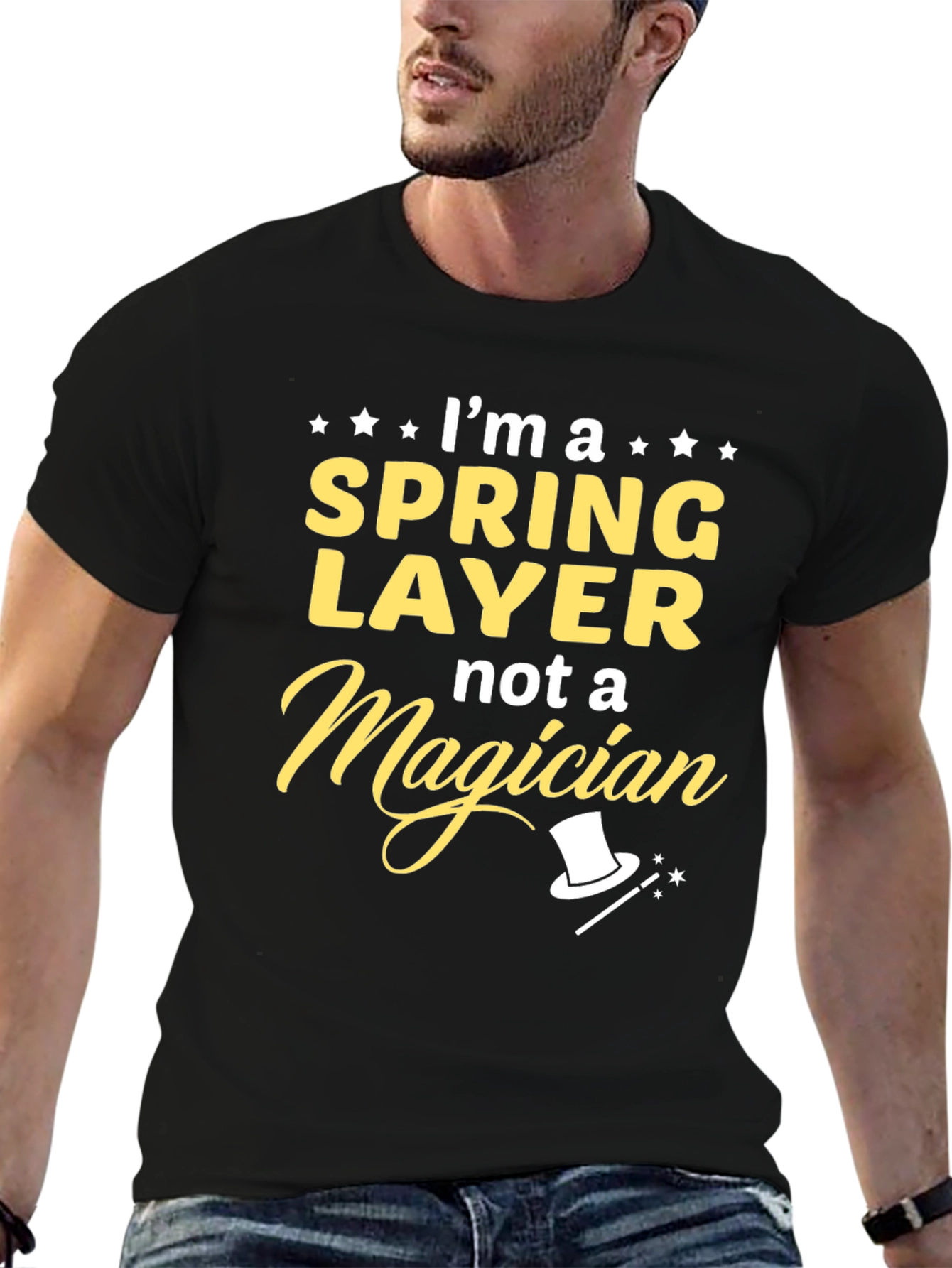 Spring Layer T-Shirt - Not a Magician Funny Tee