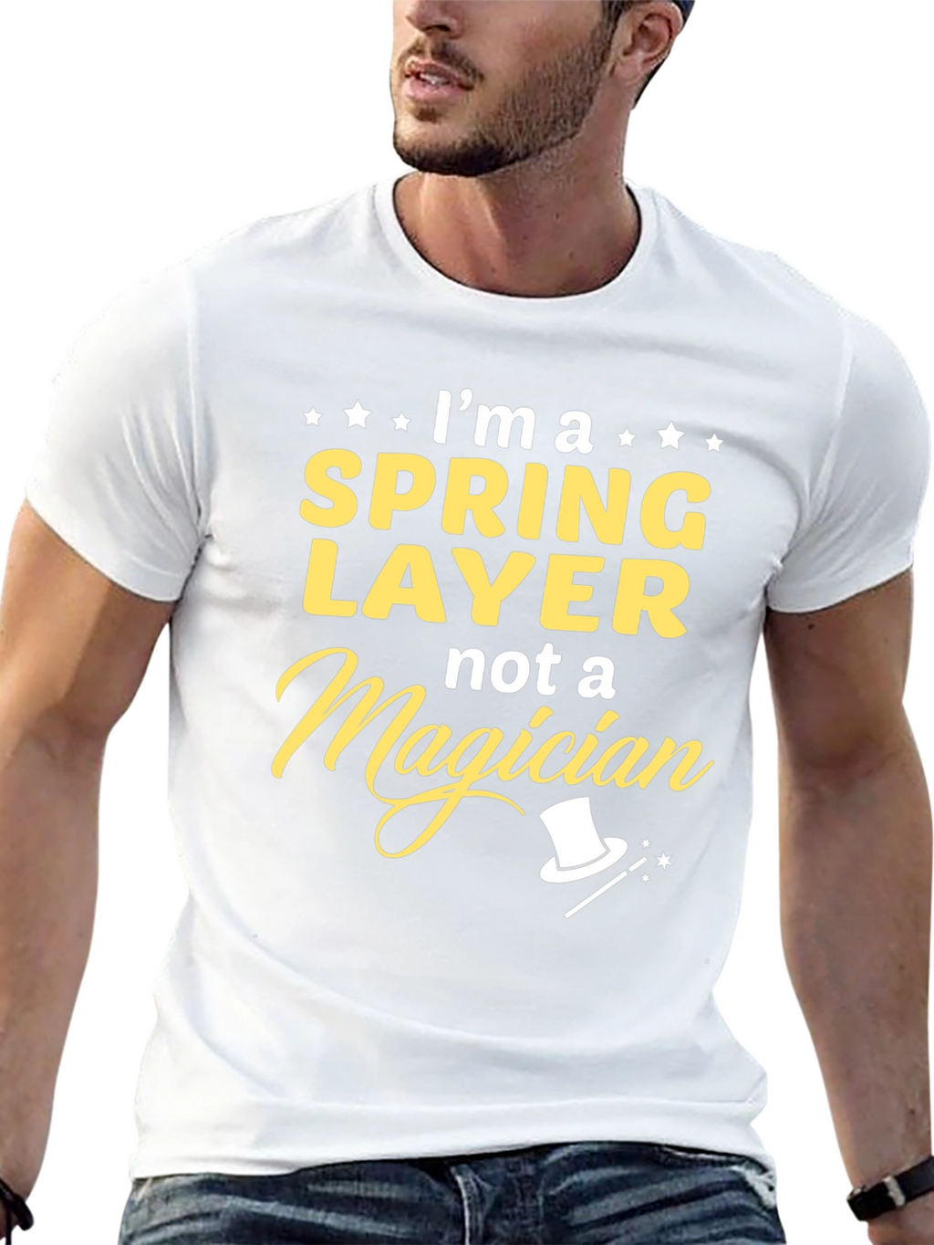 Spring Layer T-Shirt - Not a Magician Funny Tee