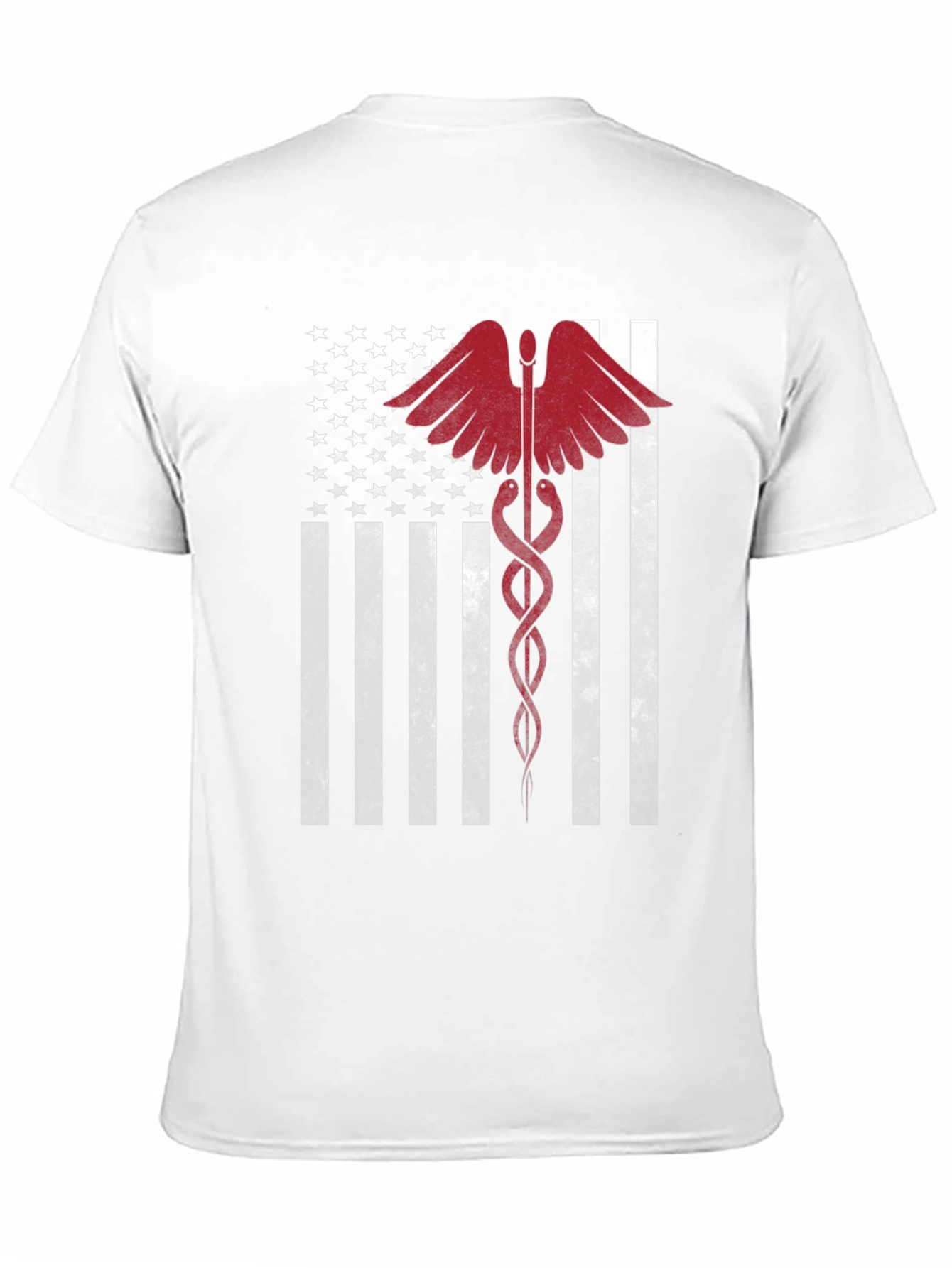 American Flag Medical Caduceus Graphic Tee