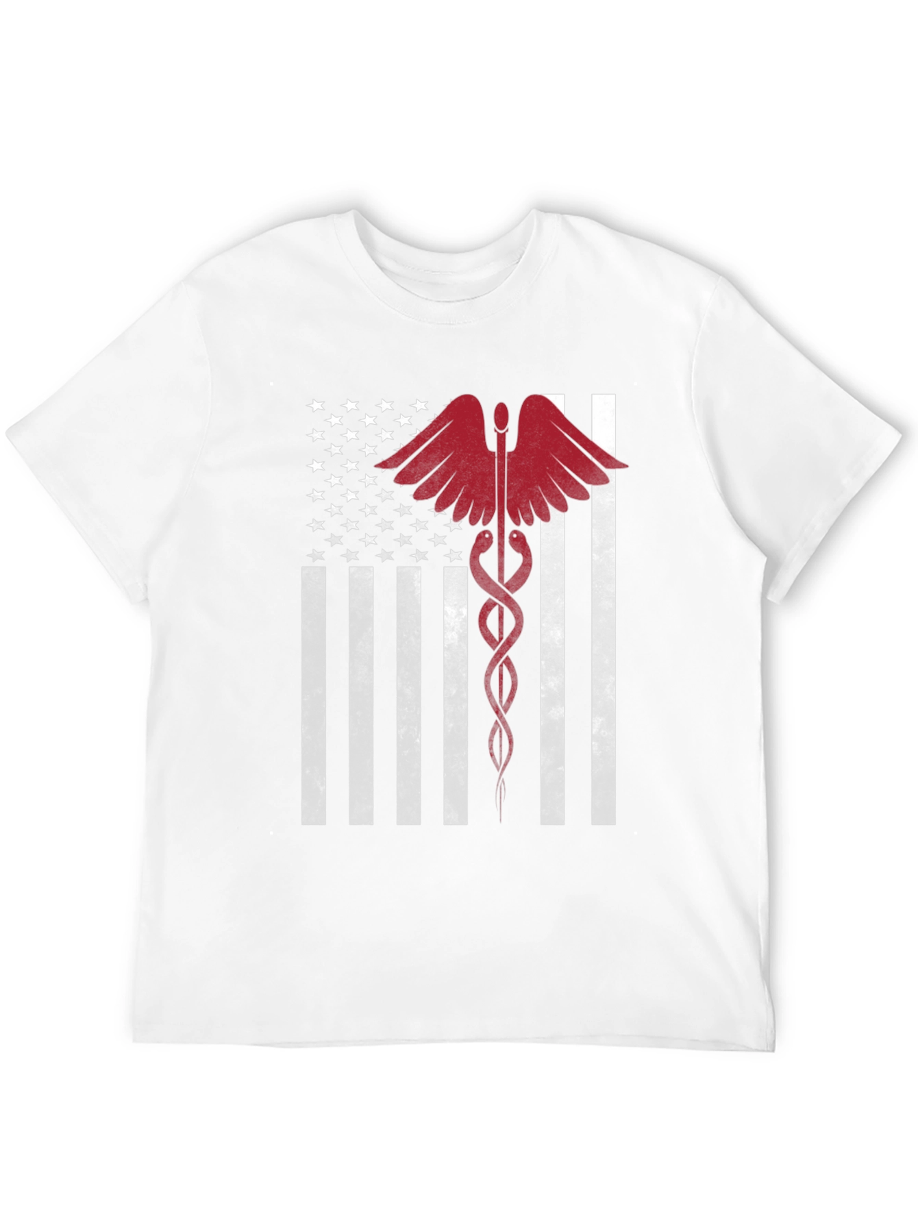 American Flag Medical Caduceus Graphic Tee