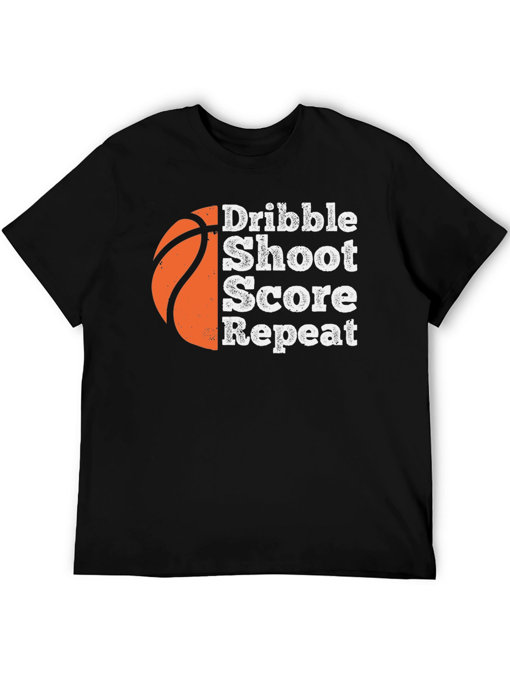 Dribble Shoot Score Repeat Basketball T-Shirt