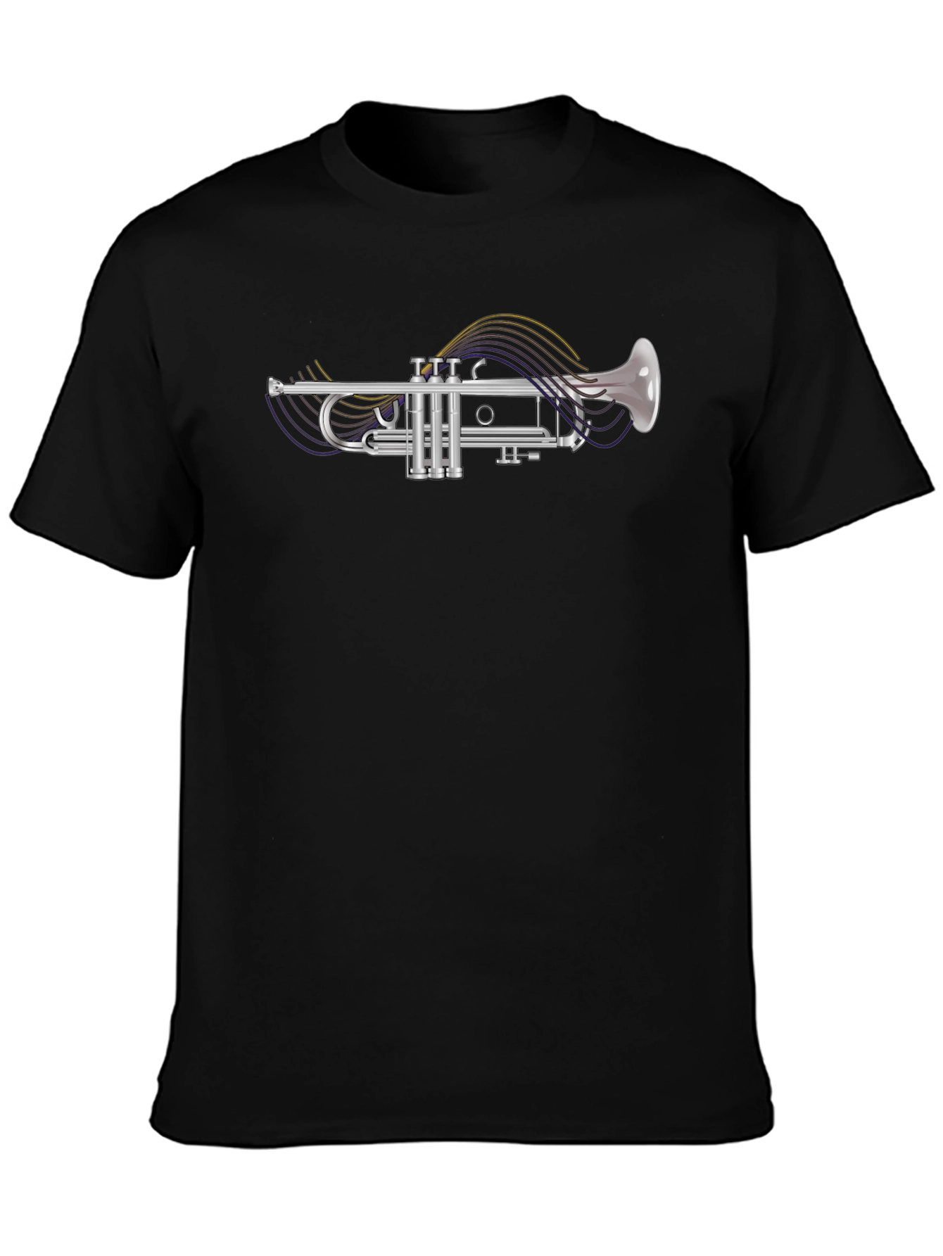 Trumpet Music T-Shirt - Classic Band Instrument Tee