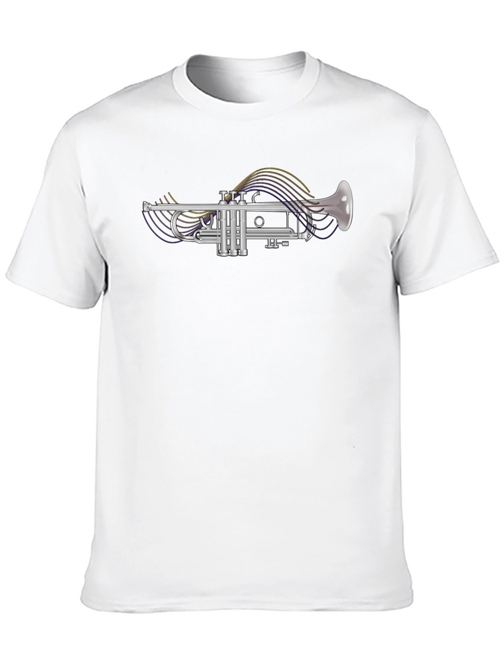 Trumpet Music T-Shirt - Classic Band Instrument Tee