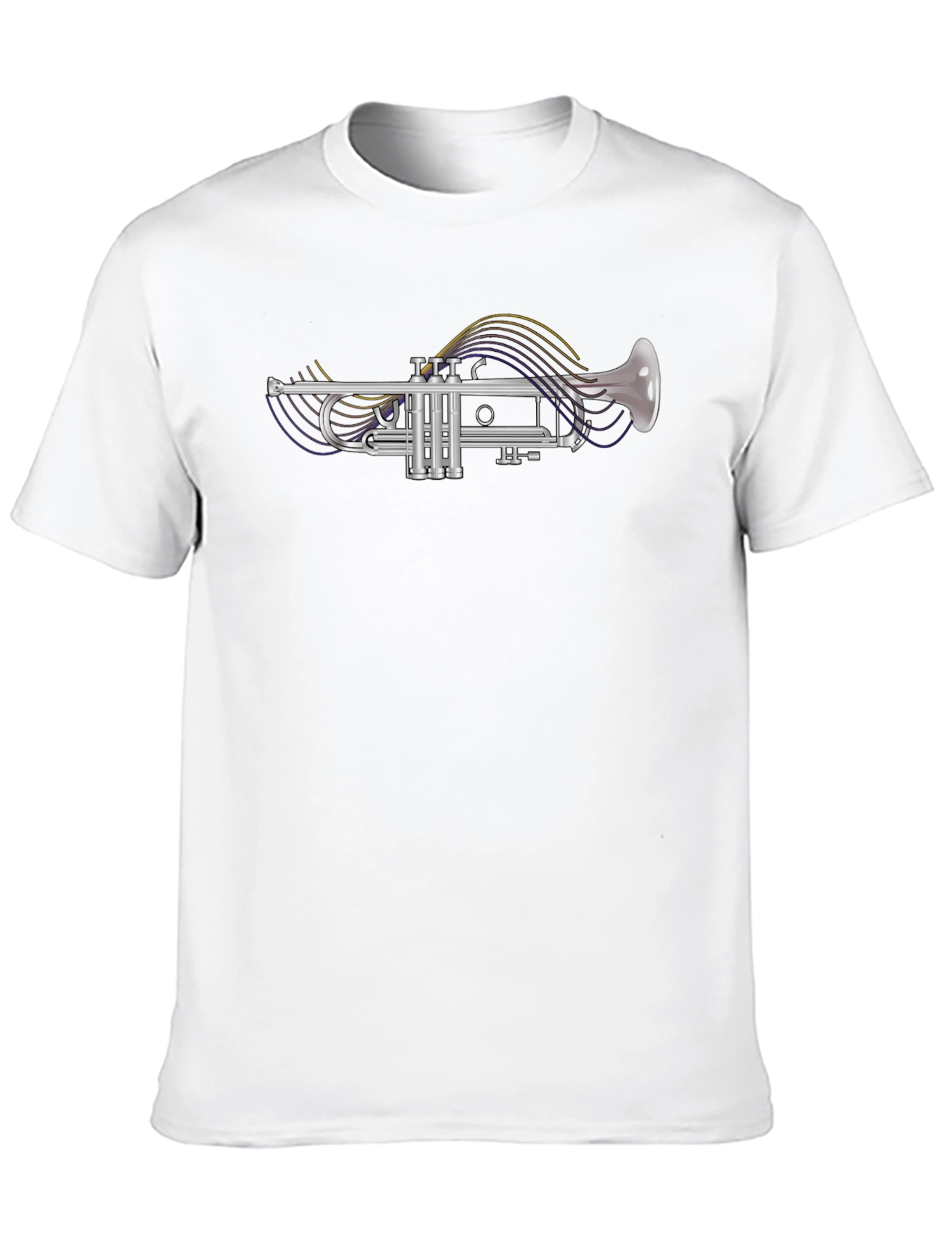 Trumpet Music T-Shirt - Classic Band Instrument Tee