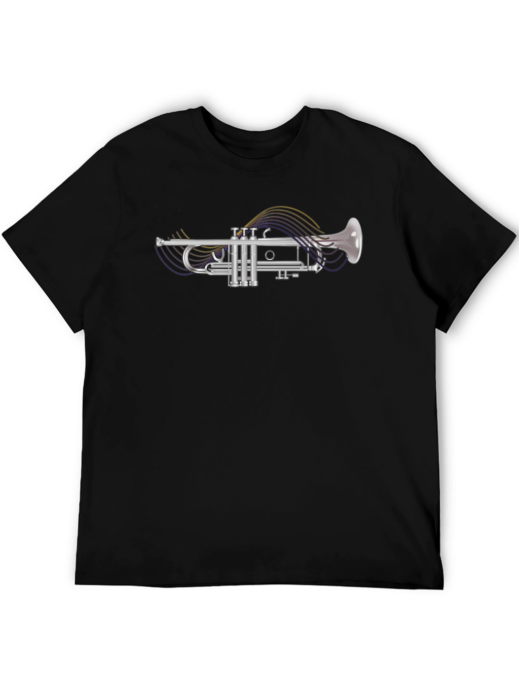 Trumpet Music T-Shirt - Classic Band Instrument Tee
