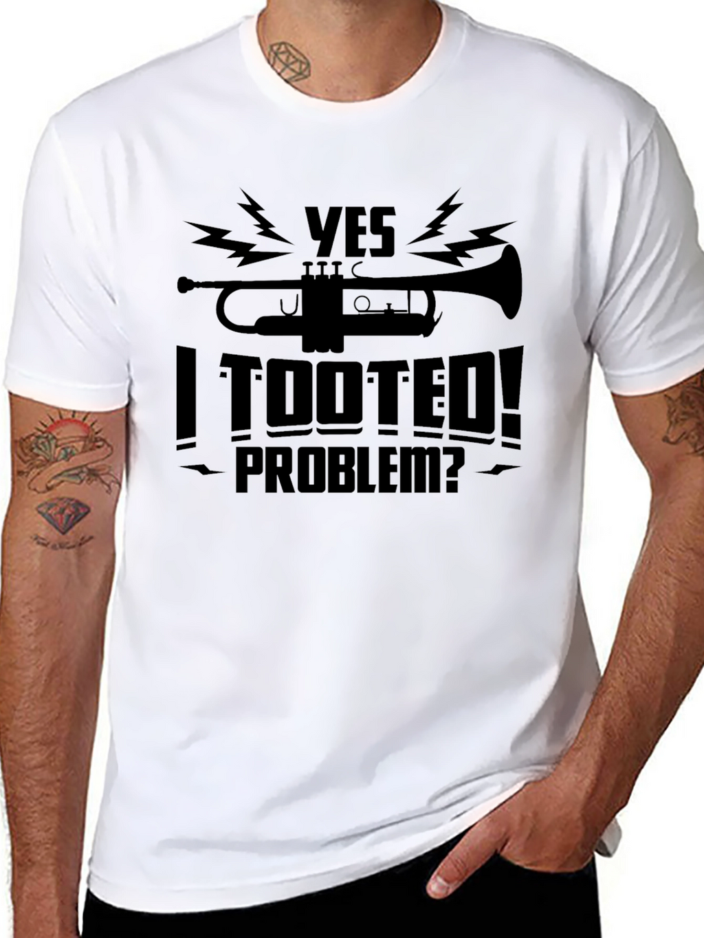 Yes I Tooted! Graphic T-Shirt - Funny Musician Tee