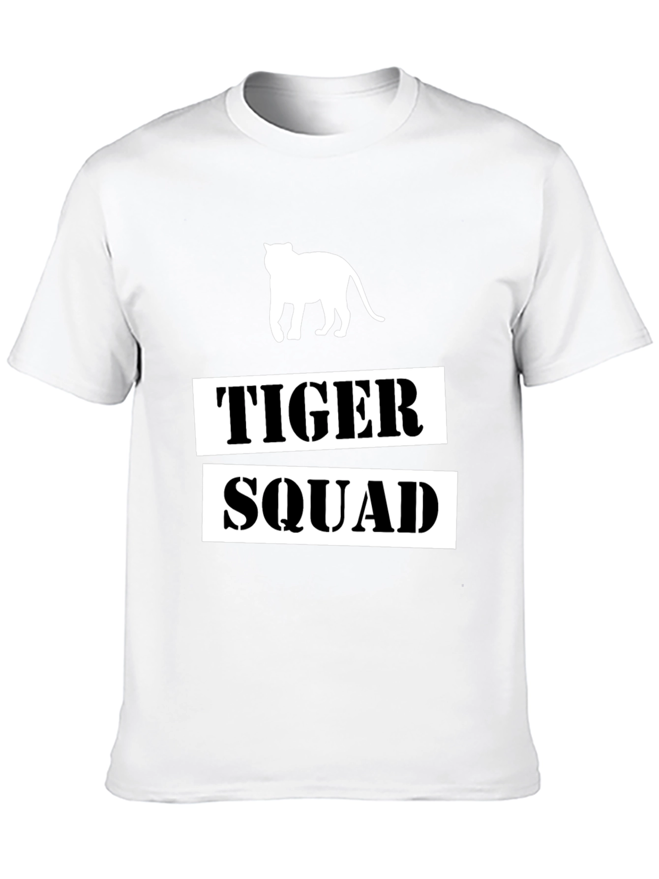 Tiger Squad Graphic Print Black T-Shirt