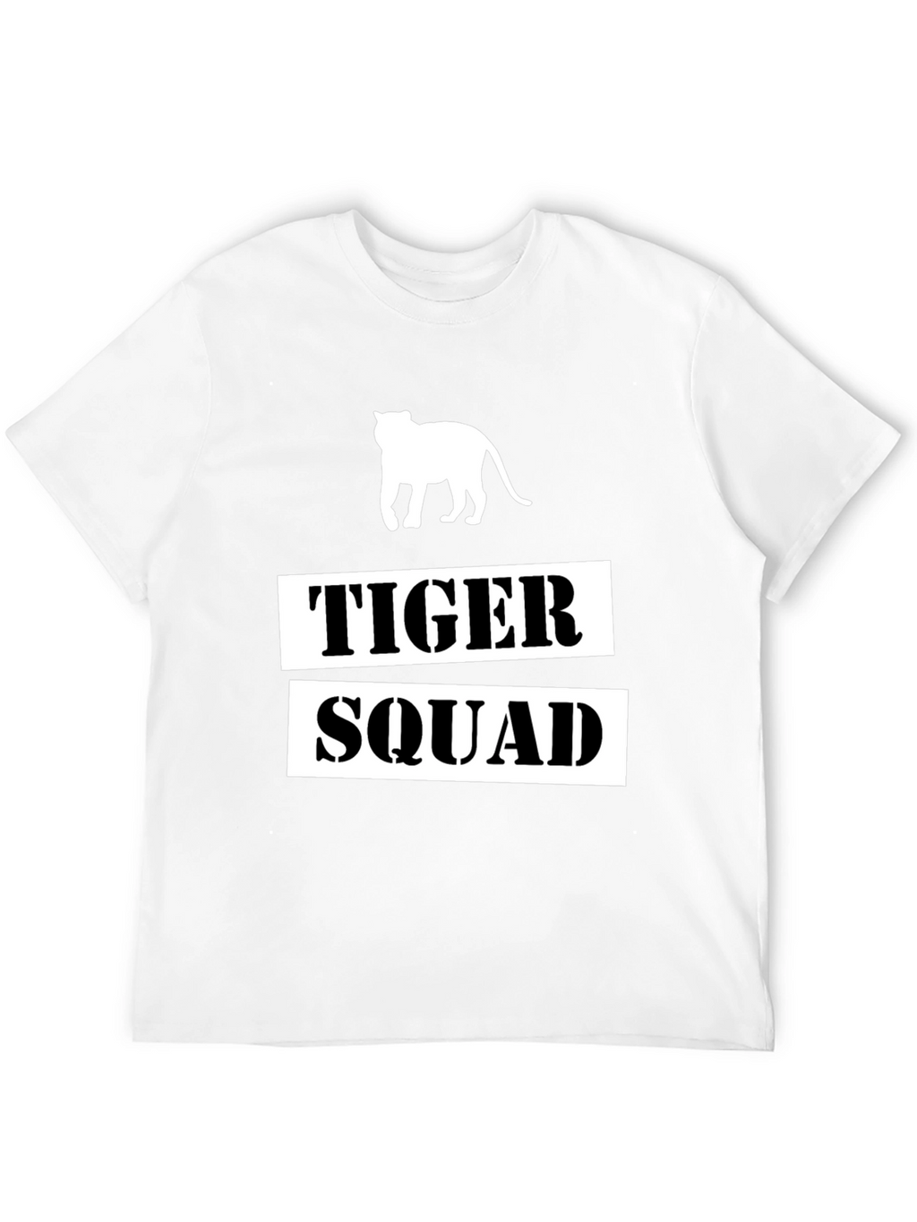 Tiger Squad Graphic Print Black T-Shirt