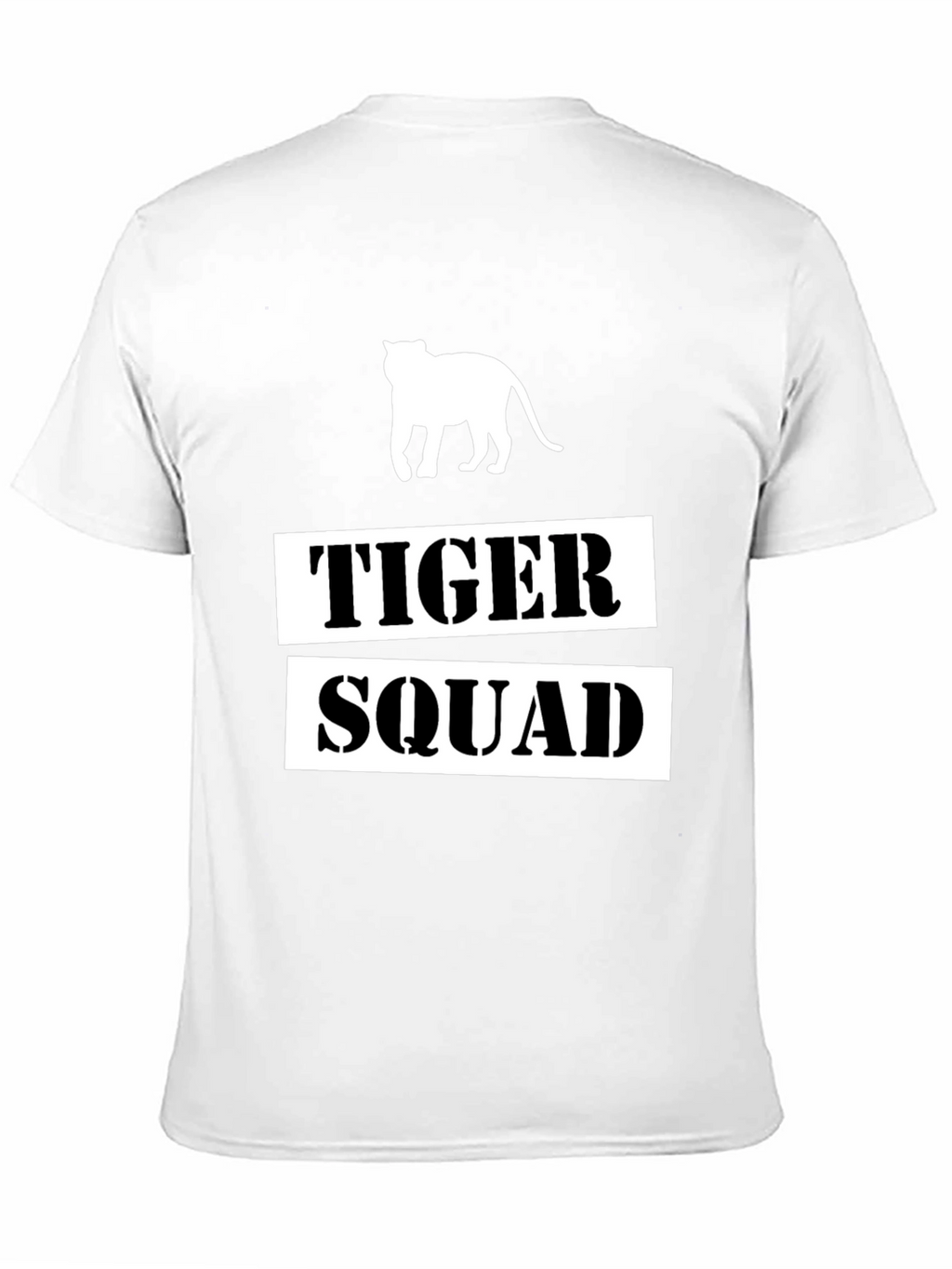 Tiger Squad Graphic Print Black T-Shirt