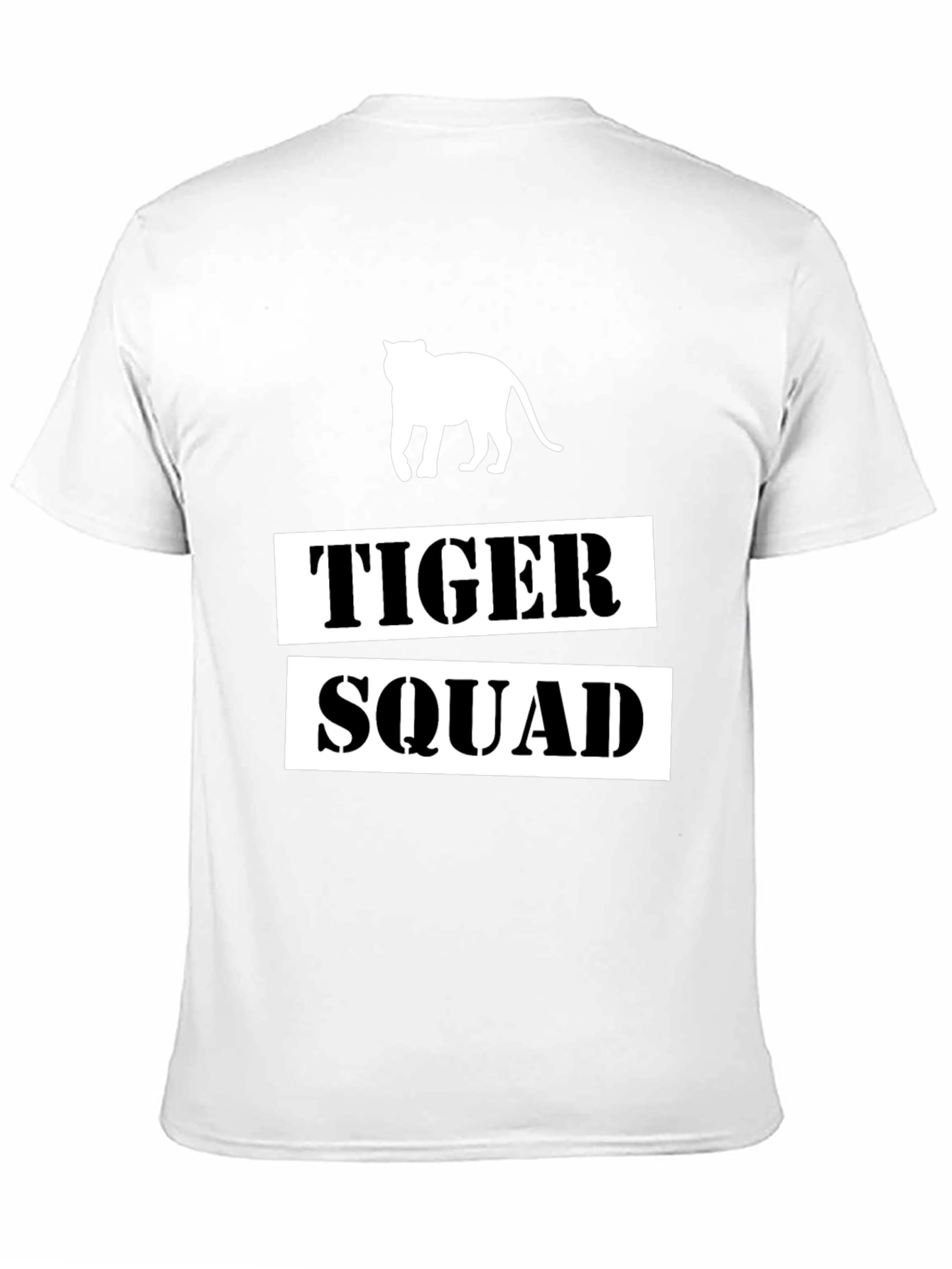 Tiger Squad Graphic Print Black T-Shirt