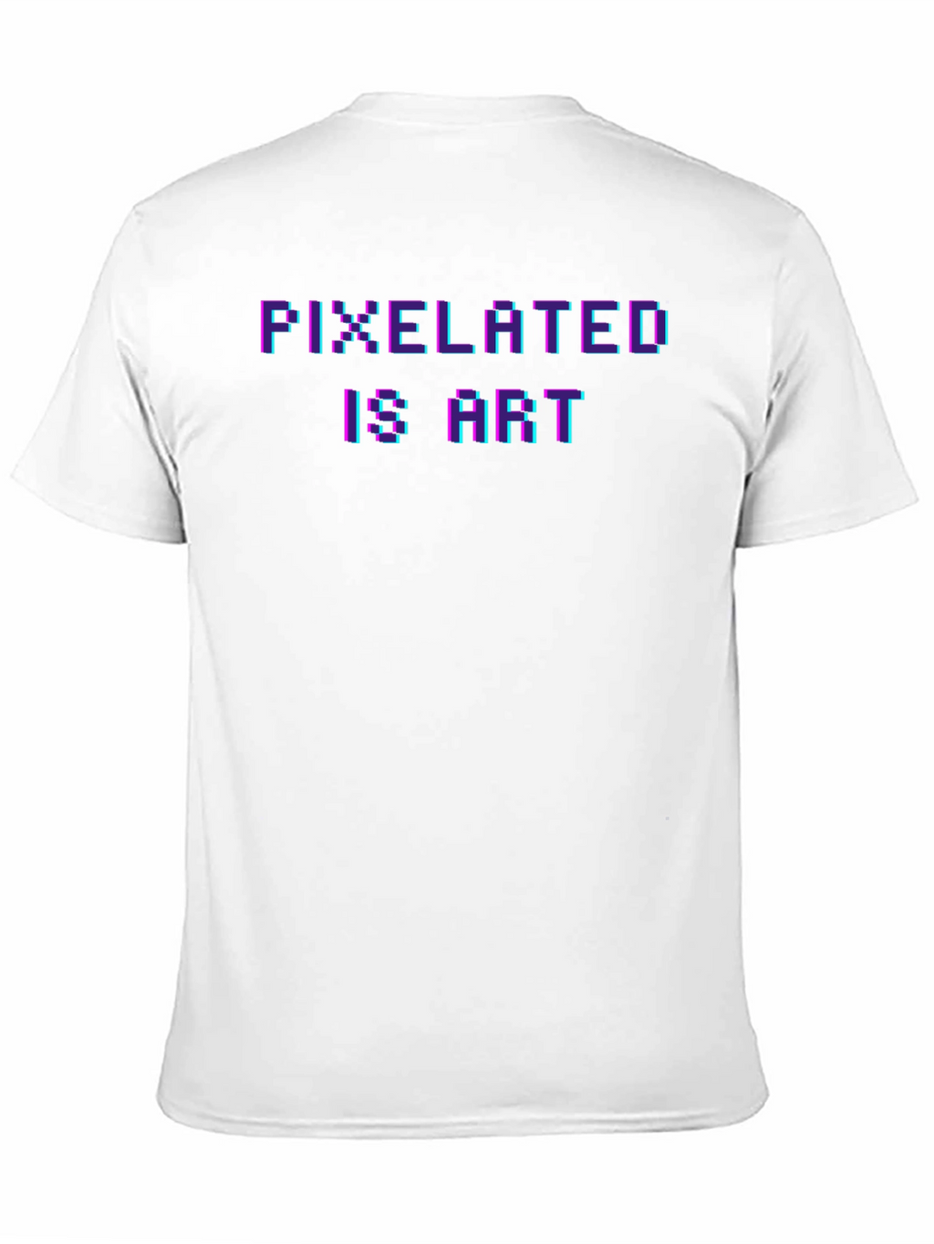 Pixelated Is Art Graphic Tee - Black