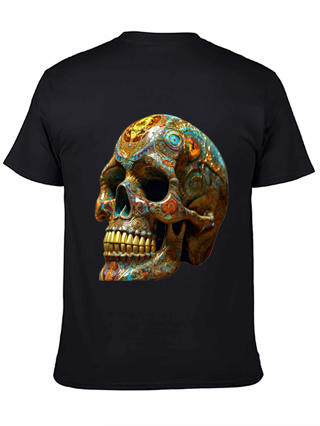 Ornate Skull Graphic T-Shirt