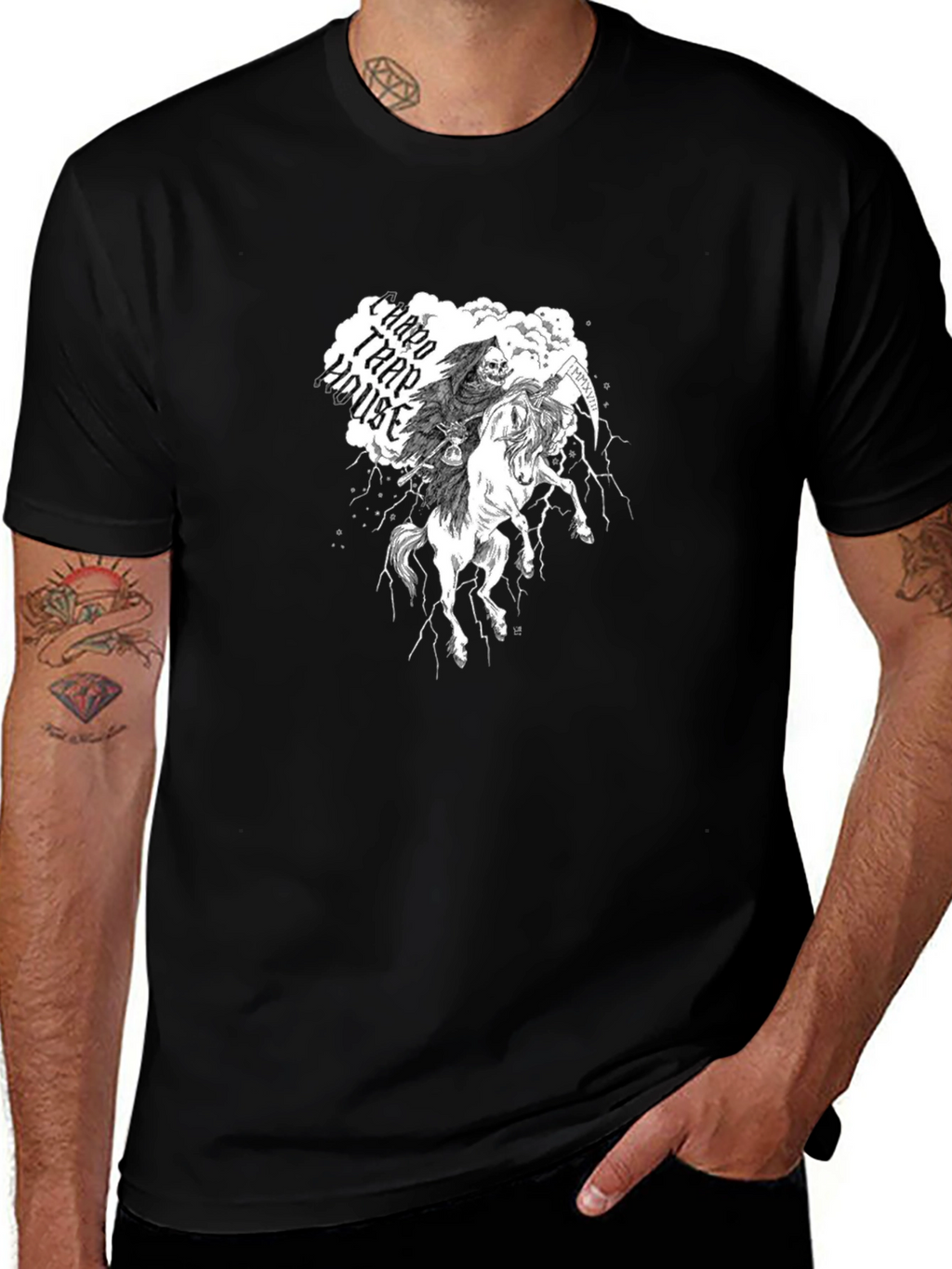 Grim Reaper Horseman Graphic Tee