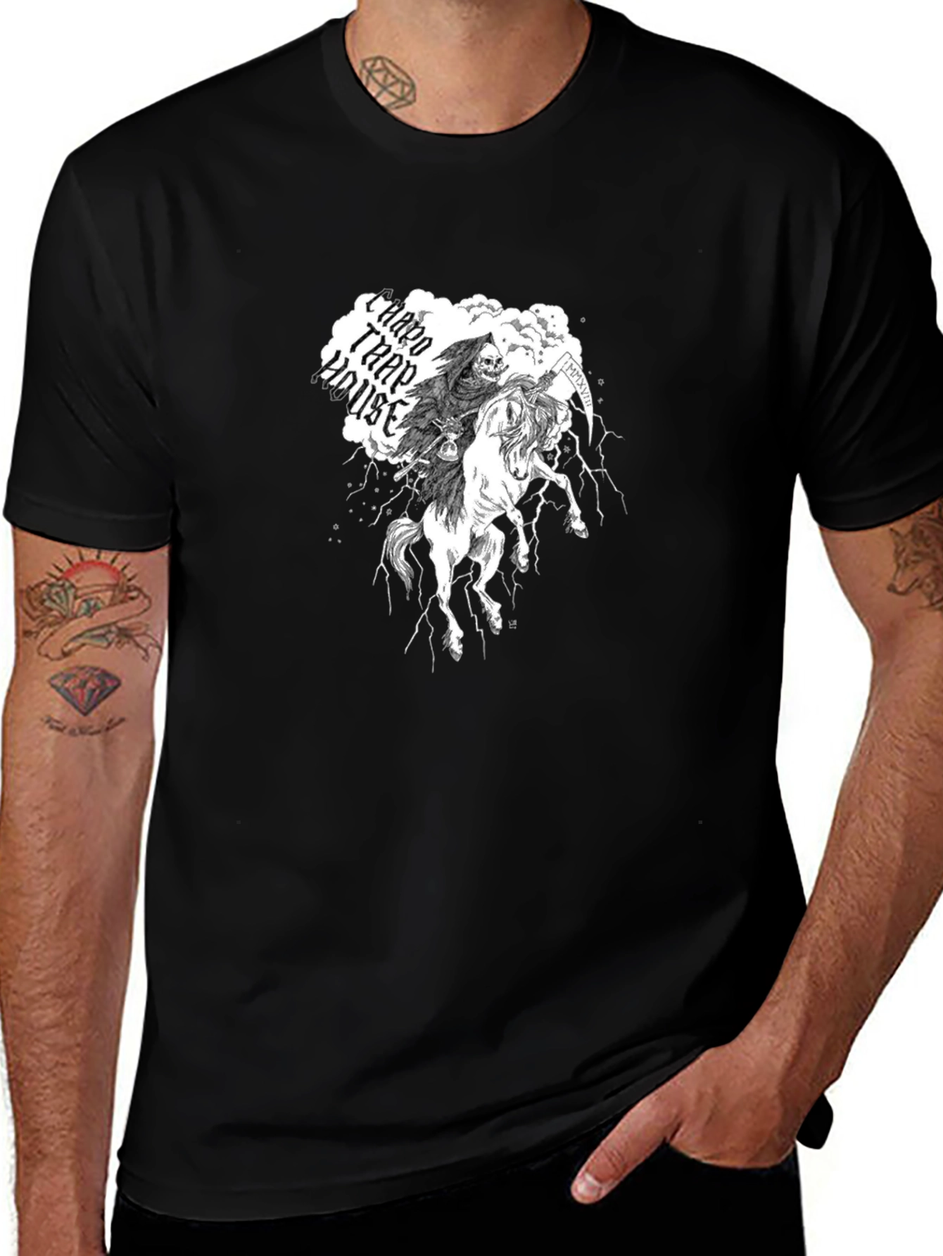 Grim Reaper Horseman Graphic Tee