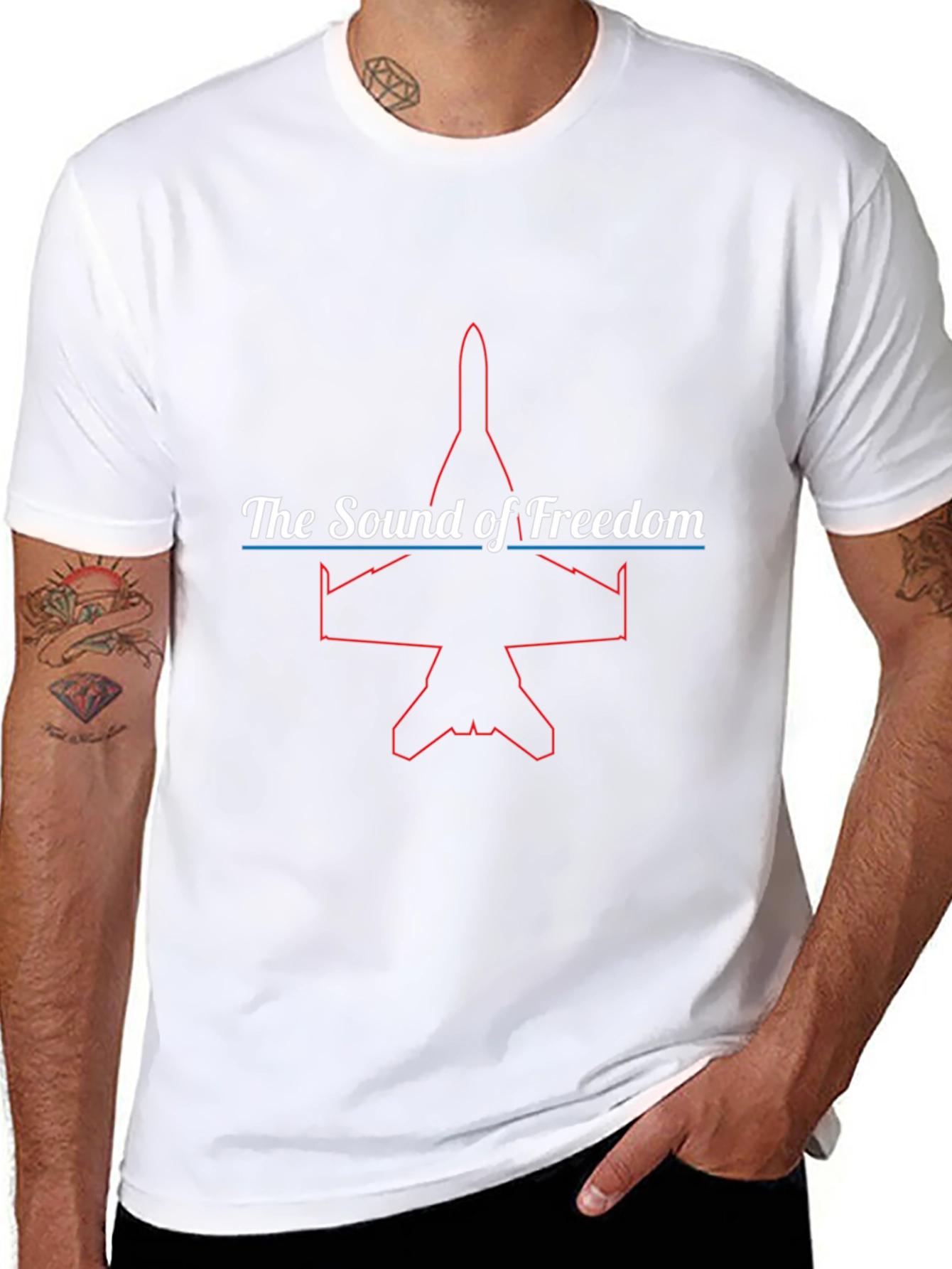Sound of Freedom Jet Graphic T-Shirt