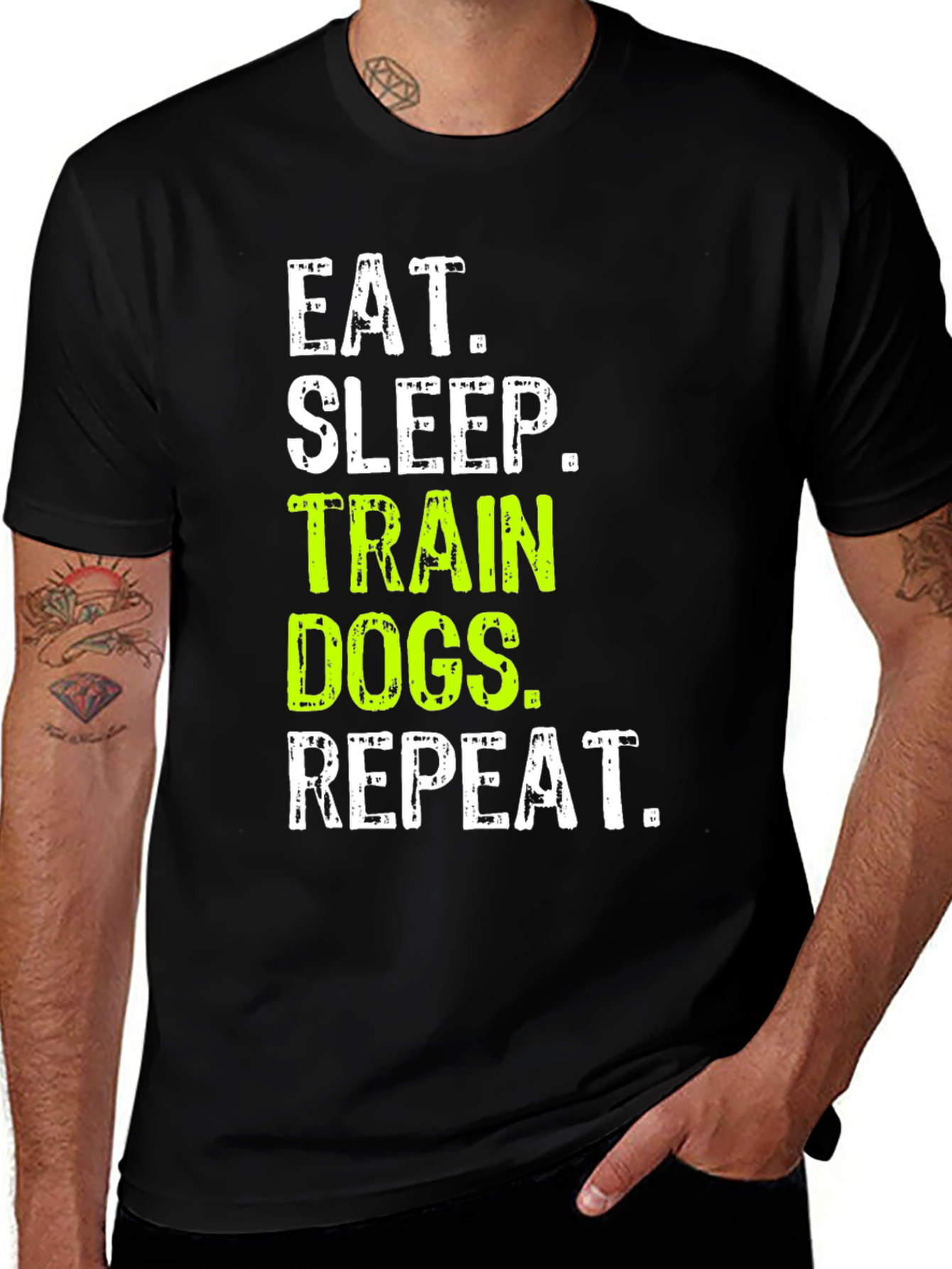 Eat Sleep Train Dogs Repeat T-Shirt