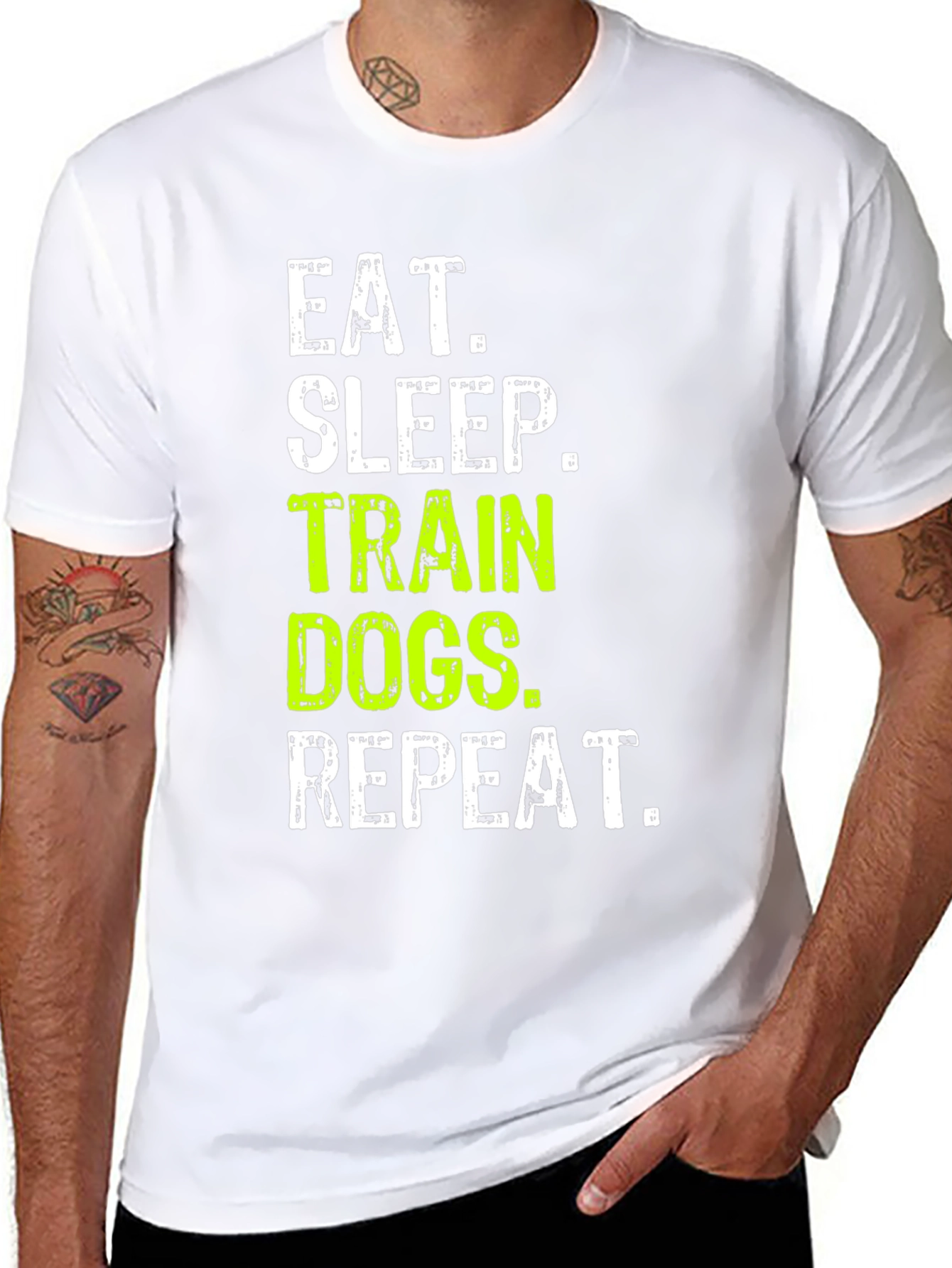 Eat Sleep Train Dogs Repeat T-Shirt