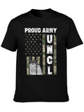 Proud Army Uncle Graphic T-Shirt