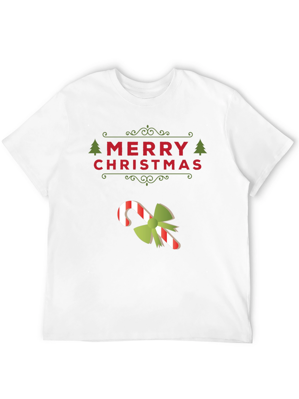Merry Christmas Candy Cane Holiday T-Shirt