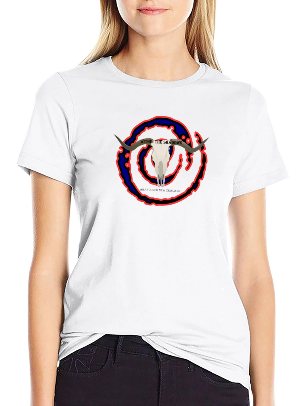 Shadows Bull Skull Graphic Tee