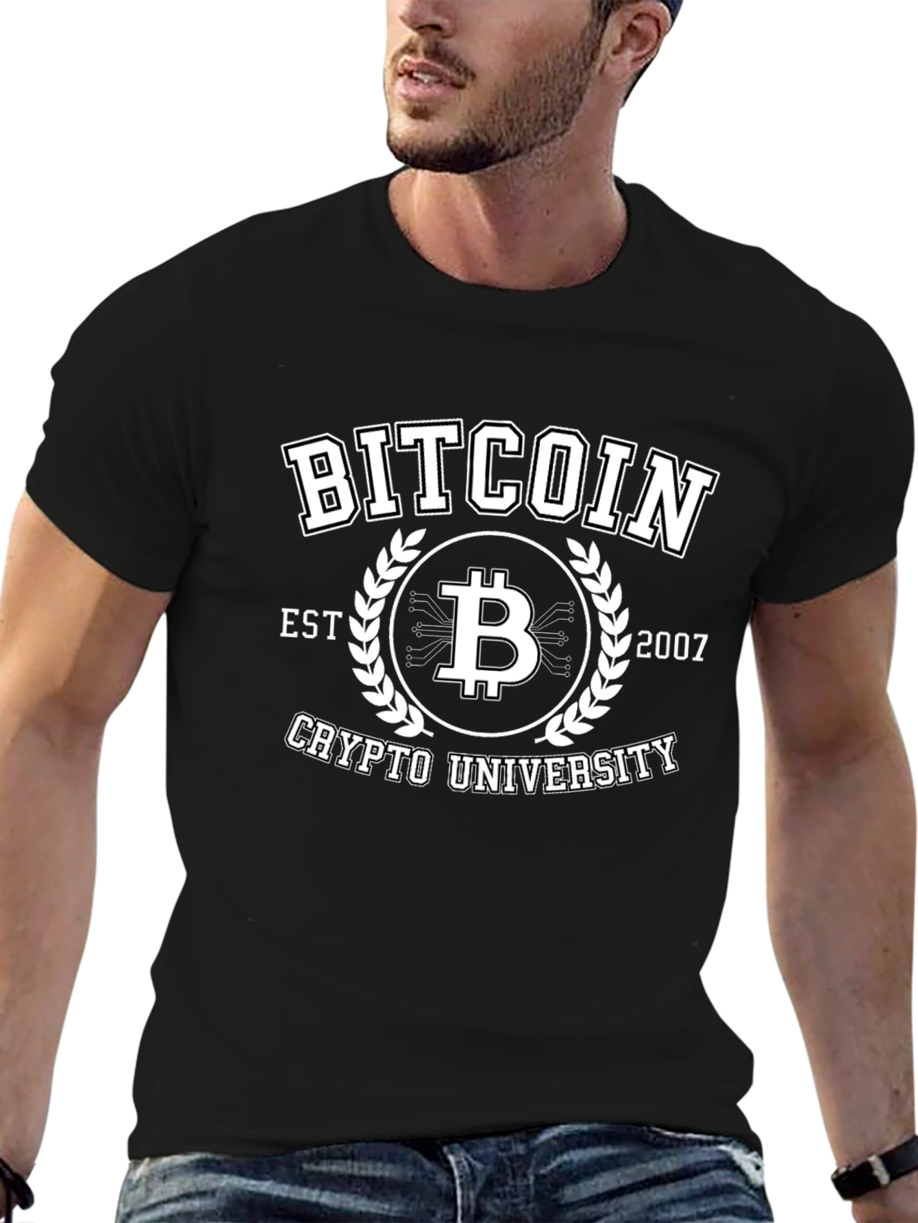 Bitcoin Crypto University Black T-Shirt