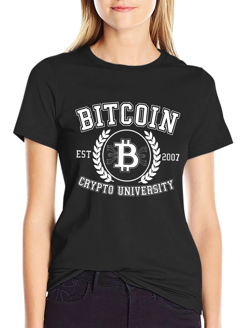 Bitcoin Crypto University Black T-Shirt