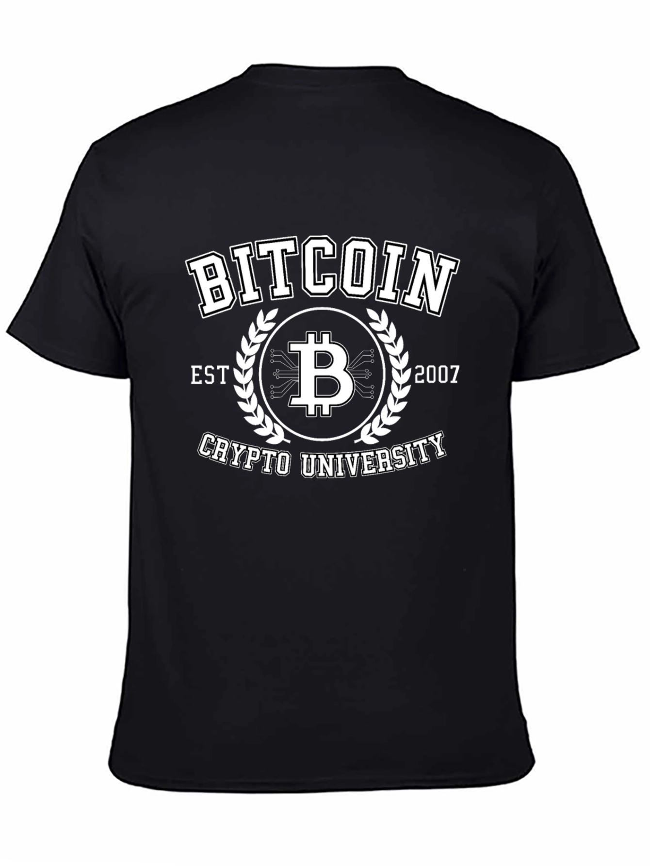 Bitcoin Crypto University Black T-Shirt