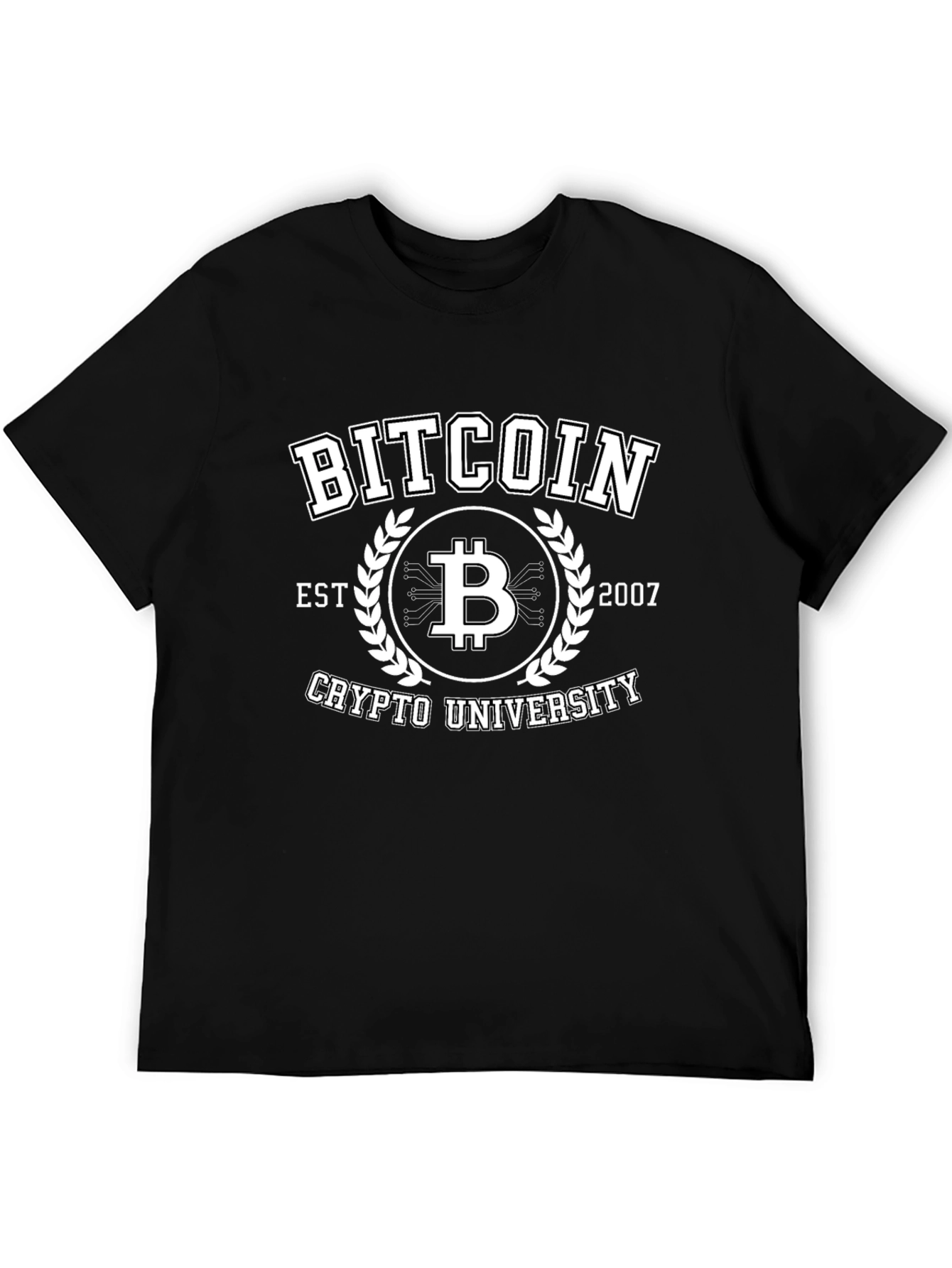 Bitcoin Crypto University Black T-Shirt