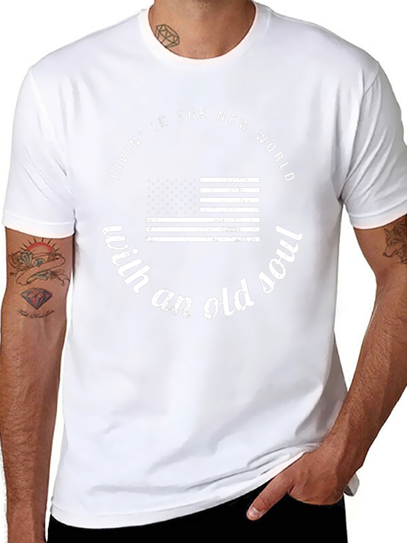 Living in the New World Tee