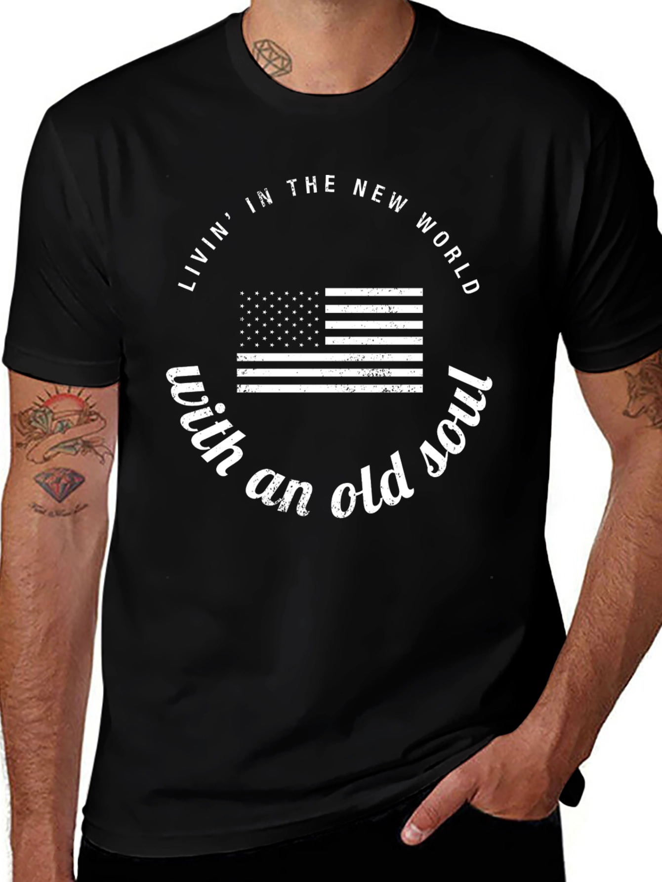 Living in the New World Tee