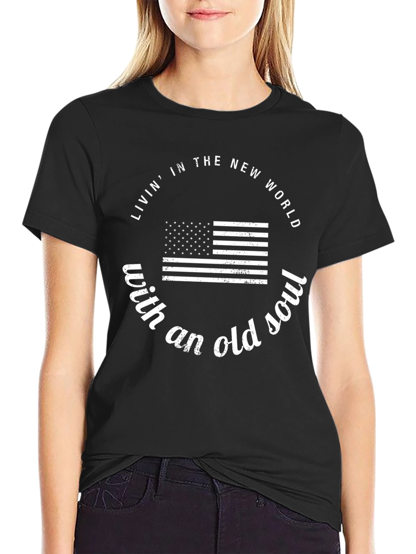 Living in the New World Tee